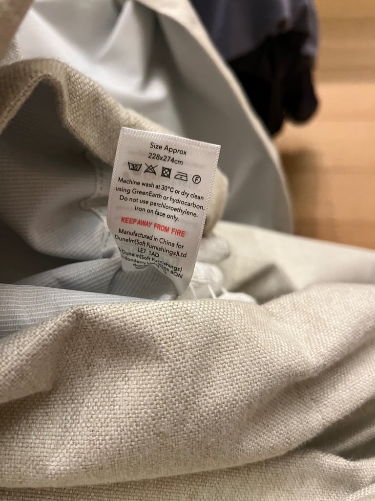 2 x black out Curtain set in excellent condition