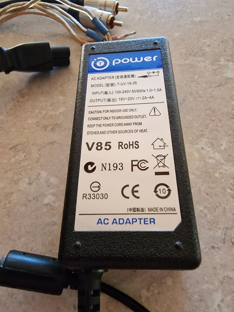 TOPPING headphone amplifier TP22, cables & power Supply