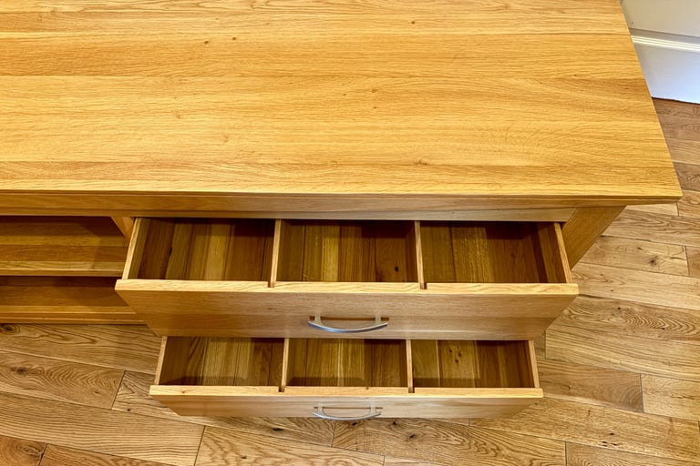 Solid oak TV unit Tokyo Oak Furniture Land