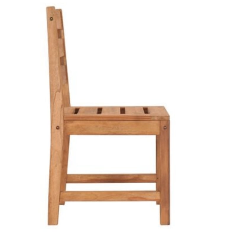 Four Brand New Solid Teak Garden Chairs – Still in Box