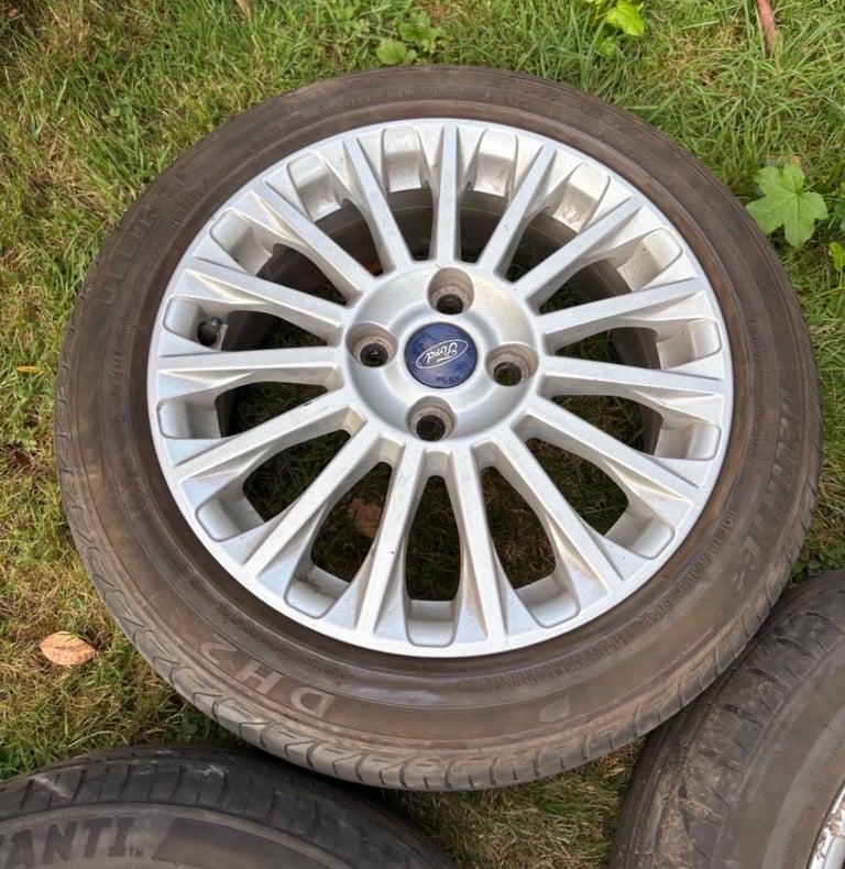 16” 4x108 Ford fiesta zetec ecoboost spoke alloy wheels alloys with tyres Mk8