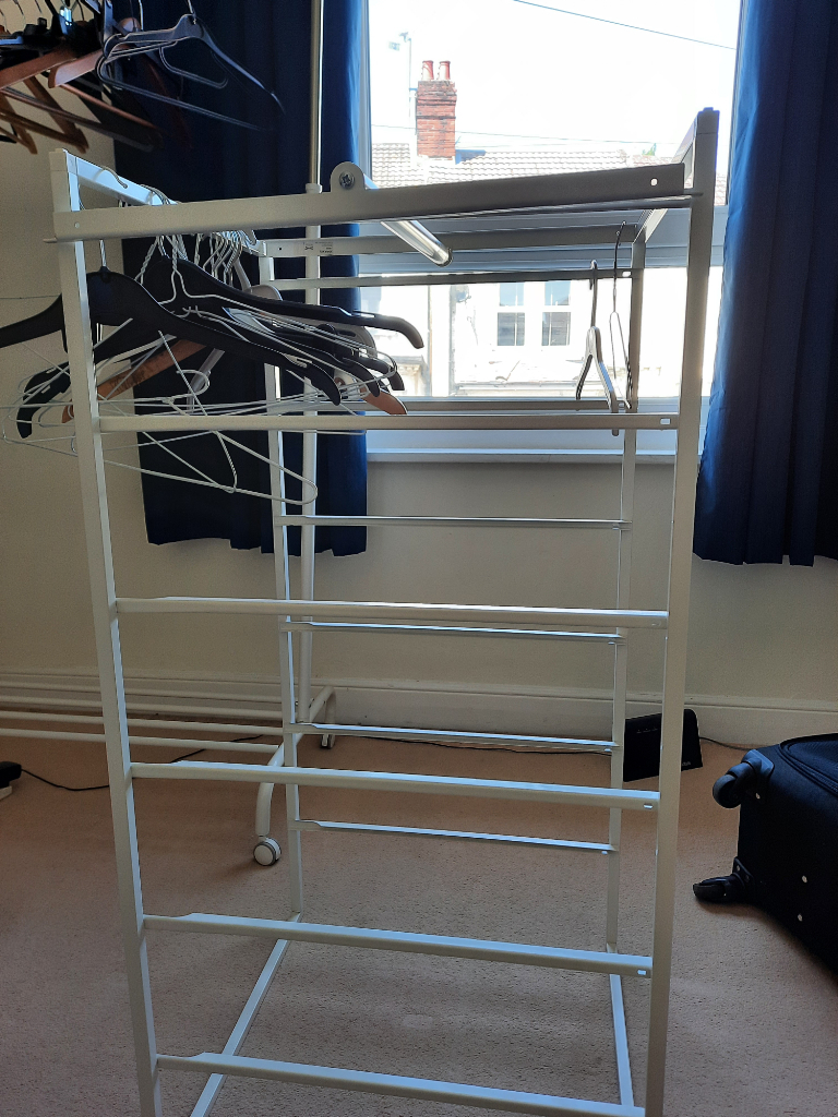Two clothes racks