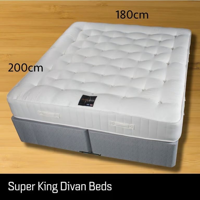 Brand New Double Divan Bed Base with Orthopedic/Memory Foam Mattress in All Sizes Single King size