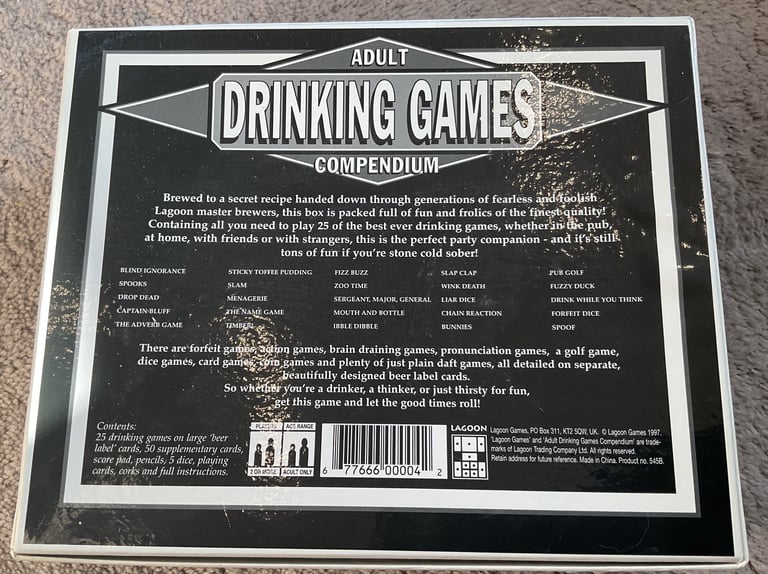 Adult Drinking Games Compendium unused
