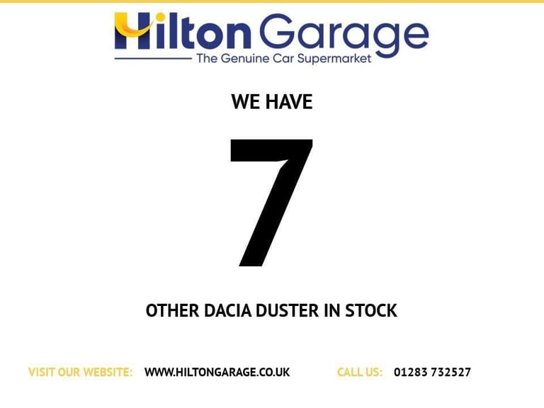 2019 Dacia Duster 1.6 SCe Comfort SUV 5dr Petrol Manual Euro 6 (s/s) (115 ps) - SAT NAV + PAR HAT...