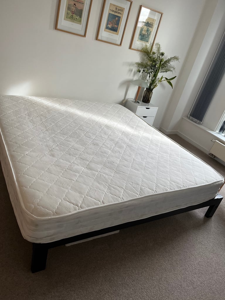 image for Super king bed and mattress 