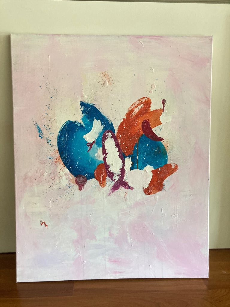 image for Colourful abstract acrylic painting