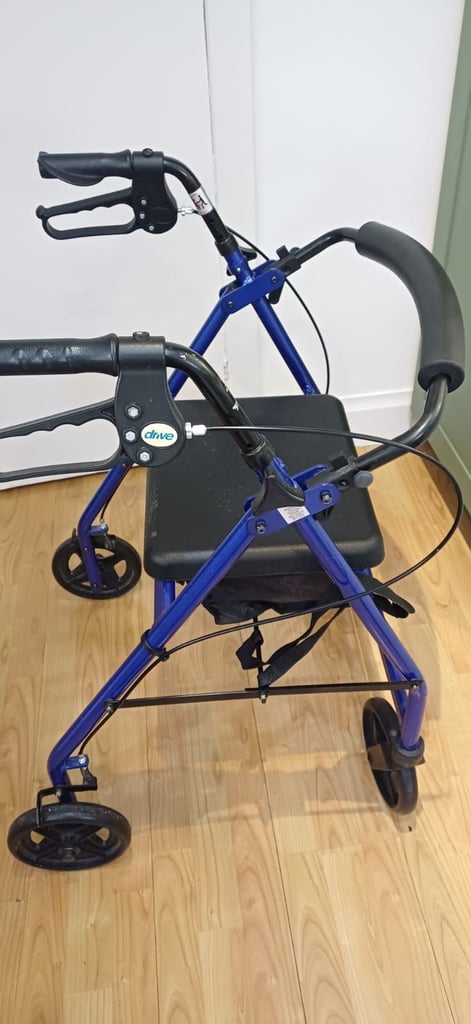 image for Drive Walker Mobility Aid Medical Blue Lightweight Aluminium Rollator