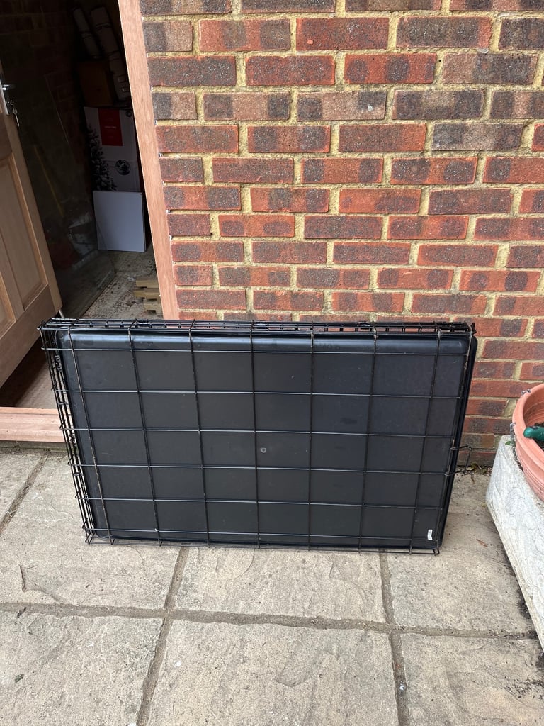 Large black dog crate 