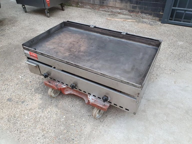 Flat Griddle LPG 90cm Burger Cafe Breakfast Grill Cafe Shop Cooking Area 90 X 50