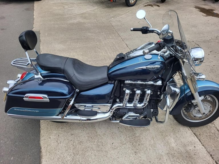 2007 57 TRIUMPH ROCKET 111 3 TOURING 23 BLUE CLASSIC CRUISER TOURER CLEAN