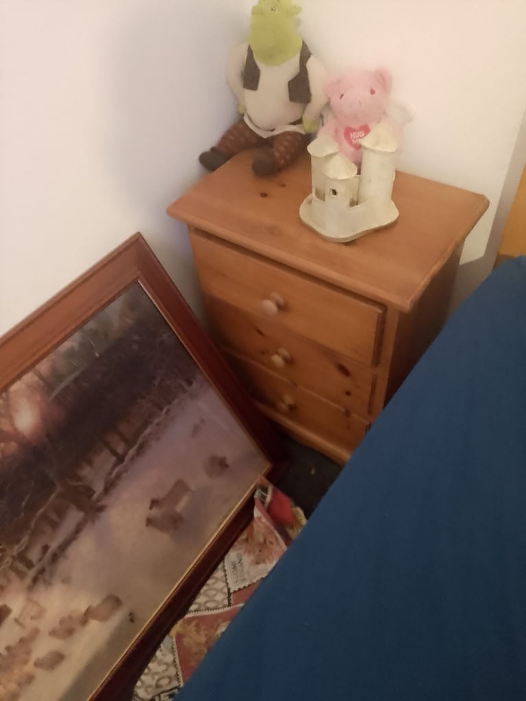 image for Pine Bedside drawers X 2