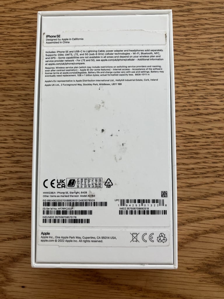 iPhone SE (3rd Gen) Starlight 64gb Unlocked