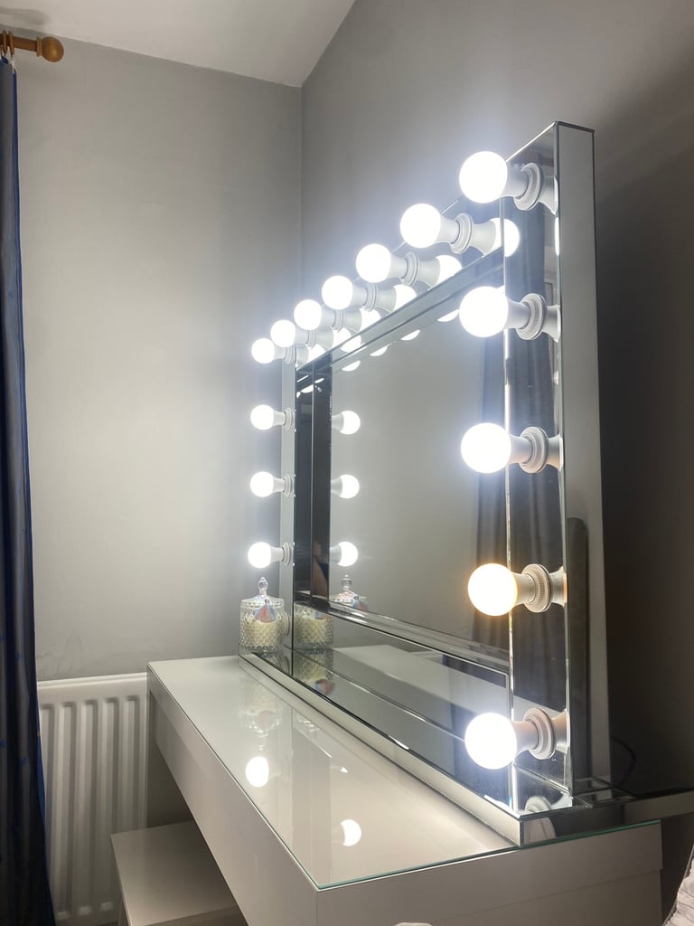 Vanity Glam XL Mirror with lights in City of London, London Gumtree