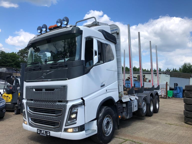 Left hand drive Volvo FH16, 2014, 8x4 timber truck. Euro 6