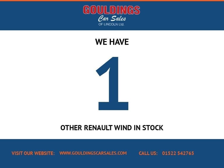 2010 Renault Wind 1.6 VVT Dynamique S Convertible 2dr Petrol Manual Euro 4 (133 ps) Convertible P...