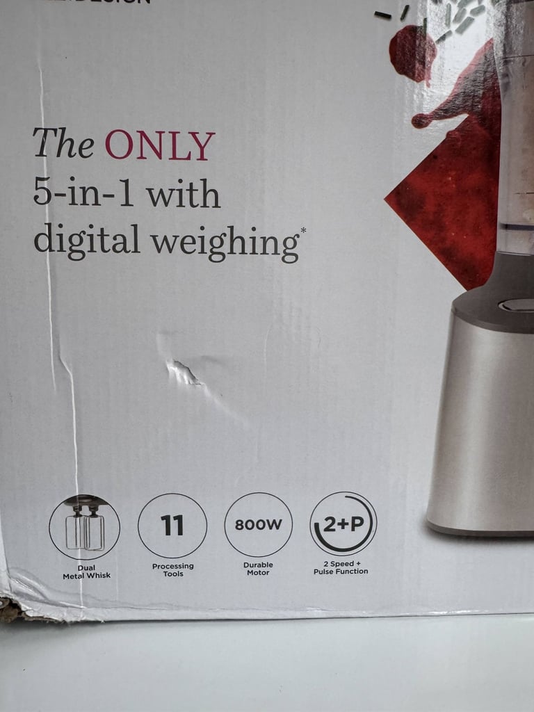 Kenwood Multipro Compact+ FDM312 SS, 5-in-1 Compact Food Processor