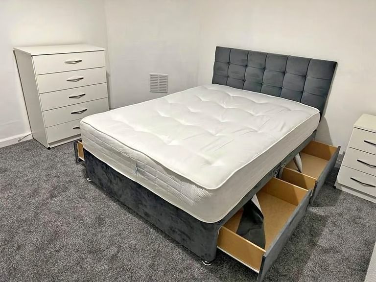 image for Premium Quality Divan Double Bed  -  Premium Feel |  Free Delivery !! **