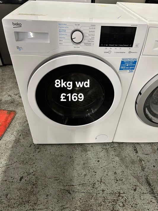 image for Beko 8kg Washer Dryer 🌟 Free Delivery 🌟 120 Days Warranty 🌟 
