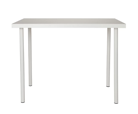 image for 2 Matt white Desk (H)730mm (W)1000mm (D)600mm
