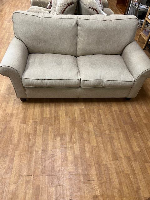 image for Laura Ashley Beige Fabric Weave Contemporary Style Sofa Bed 