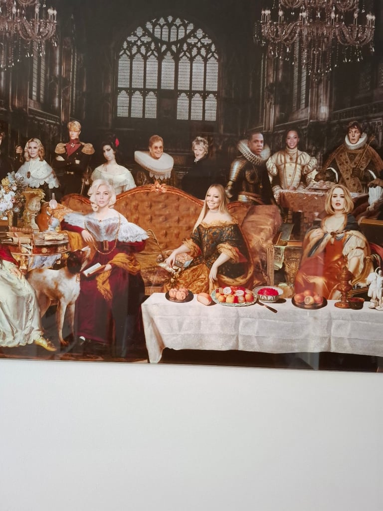 Royal Pop Celebreties Glass Wall Picture