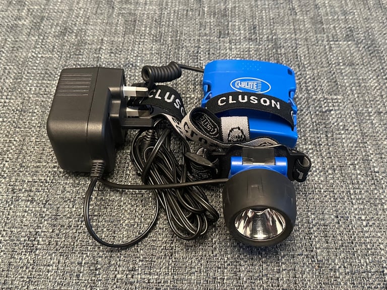 CLULITE HEAD-A-LITE RECHARGEABLE HEAD TORCH-Used