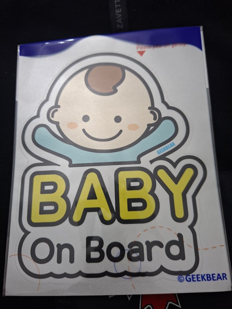 image for Baby on board sticker for a car