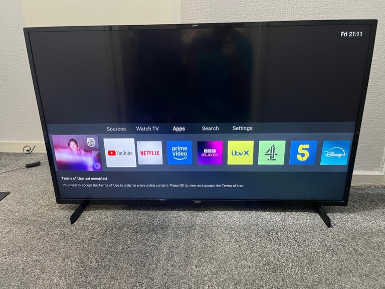 image for Philips 43” 4K UHD HDR Smart LED TV – Excellent Condition