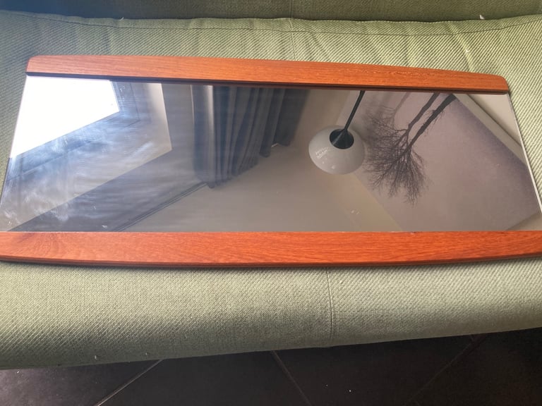 image for Teak Mid Century Long Mirror 
