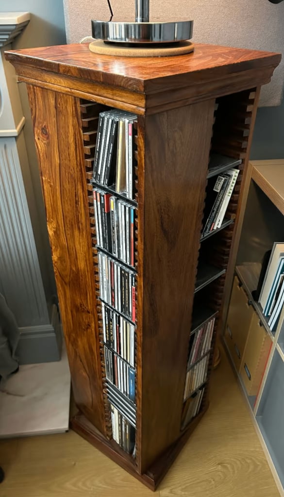 image for Sheesham Wood CD Stand/ CD holder/ CD shelf/ display case