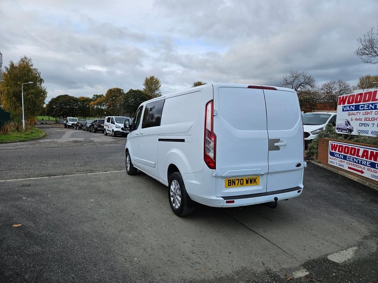 2020 ON 70 PLATE FORD TRANSIT CUTOM 320 130BHP LIMITED CREW VAN ULEZ FREE ZONE