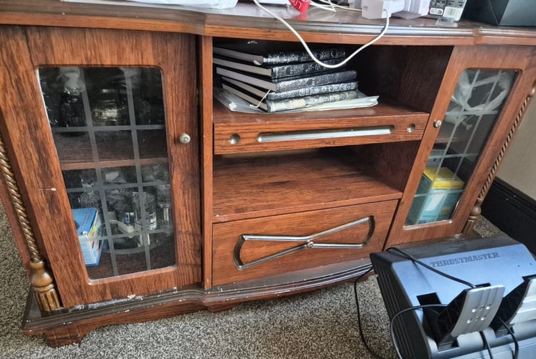 image for Tv cabinet solid wood 