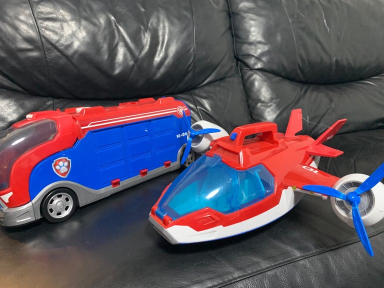 image for Paw Patrol Air Patroller Plane Helicopter Toy And Bus Bundle