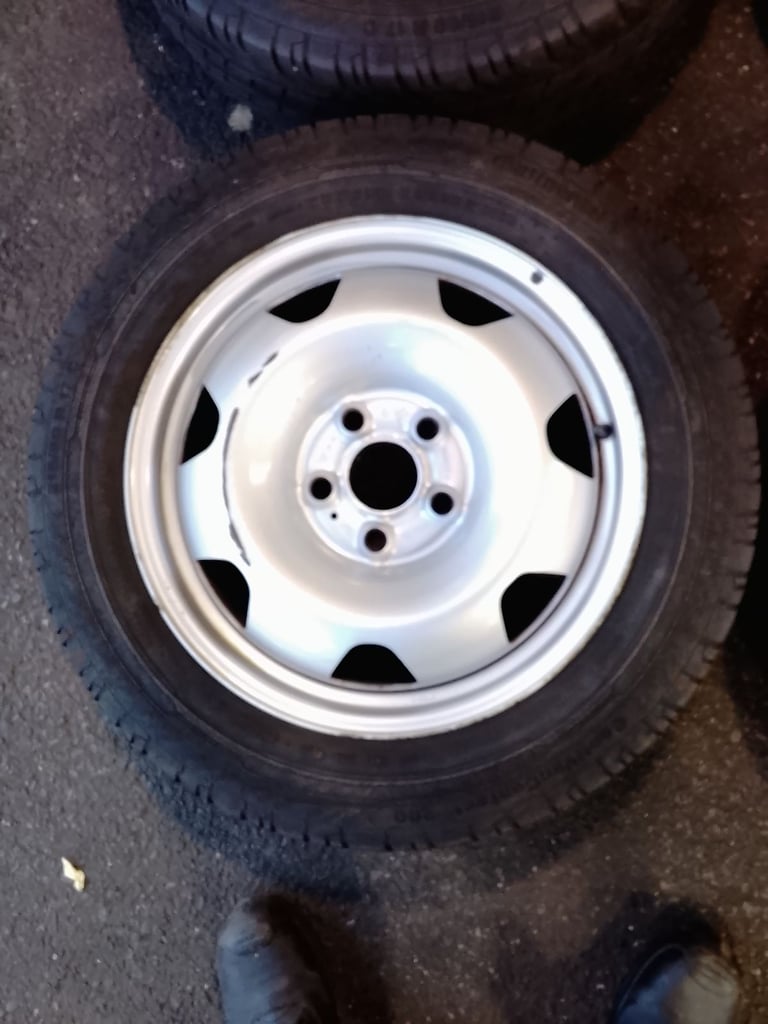 image for Vw T5 Transporter steel wheels and tyres x4