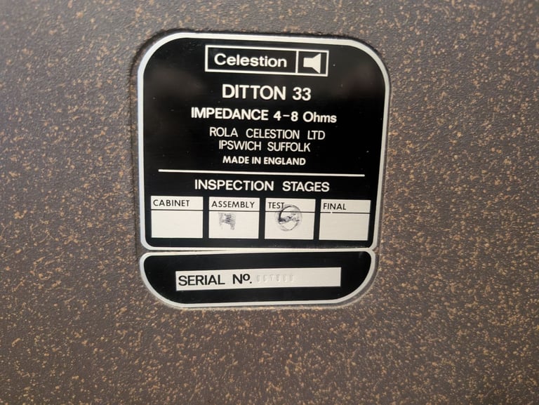 Celestion Ditton 33 vintage speakers