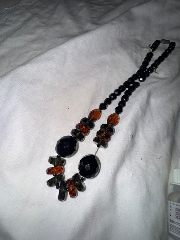 Black Onyx and Smoky Quartz 