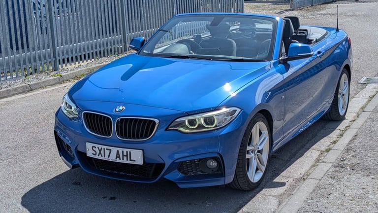 2017 BMW 2 Series 218d [150] M Sport 2dr [Nav],46K, MOT 18/05/26. ULEZ FREE  CONVERTIBLE Diesel M...