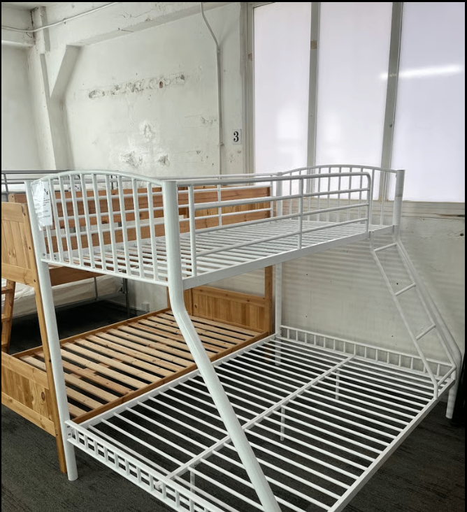 Emma White Metal Triple Bunk Bed