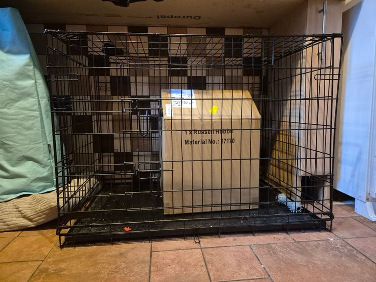 image for Large Foldable Dog Crate 36-Inch