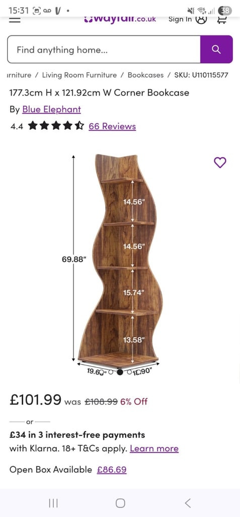 Corner unit