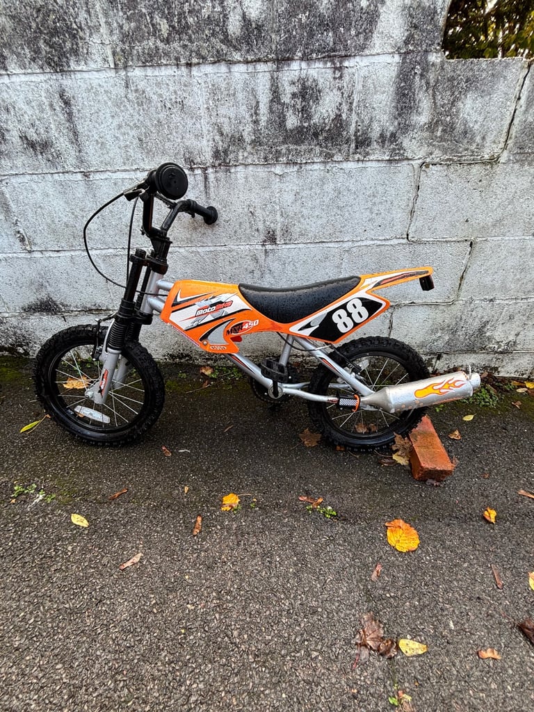 Kids 16inch Motocross Push Bike