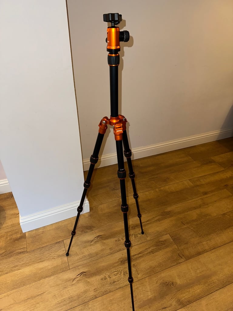 Mefoto Backpacker Travel A0350 Aluminium Tripod + Carry Bag Orange