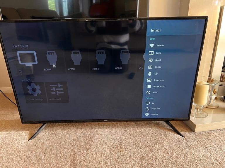 Cello 43” super fast Android 7 Smart TV with inbuilt DVD player