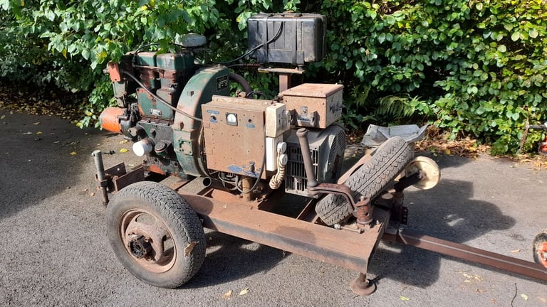 Lister ST2 Start-O-Matic 7 kW trailer mounted diesel generator