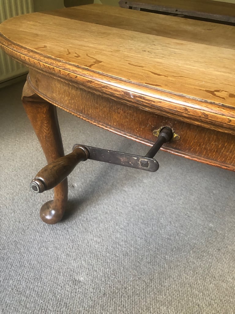 Oak oval dining table