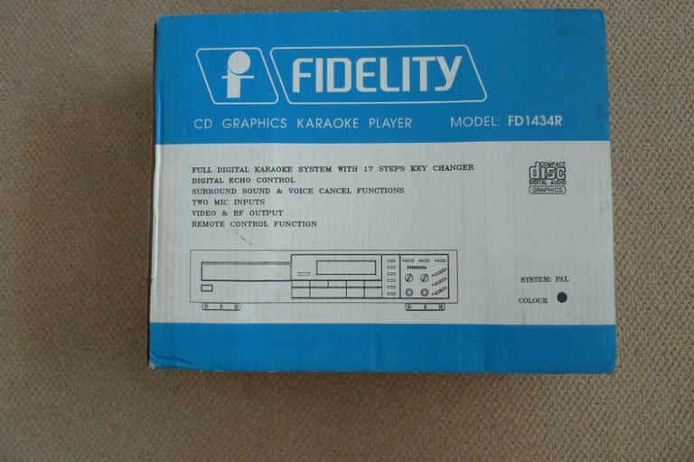 Fidelity FD1434R Vintage Professional DJ CD Karaoke Player