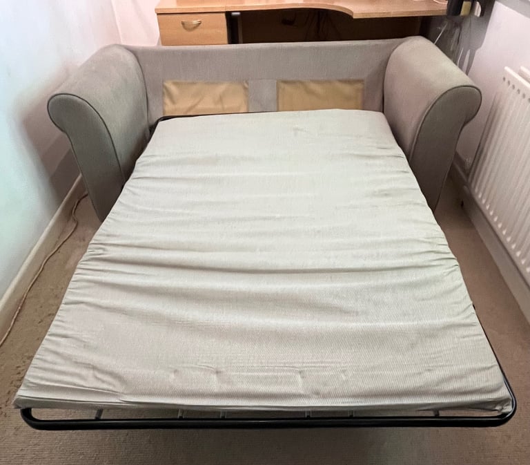 Double Sofa Bed and Footstool