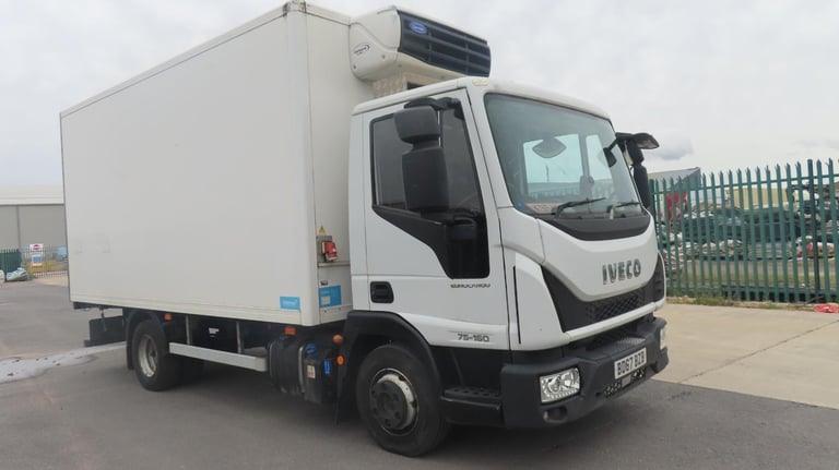 2017 Iveco Eurocargo 75e16 fitted with a twin carrier fridge freezer unit 
