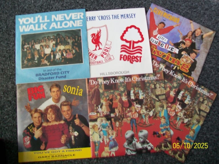 image for 6 x Vinyl charity Singles